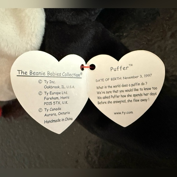 TY Vintage Beanie Baby 1997 Puffer - Picture 11 of 12